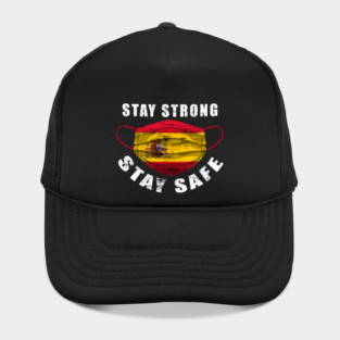 Stay Strong Stay Safe Spain Mask Solidarity Awareness Hat