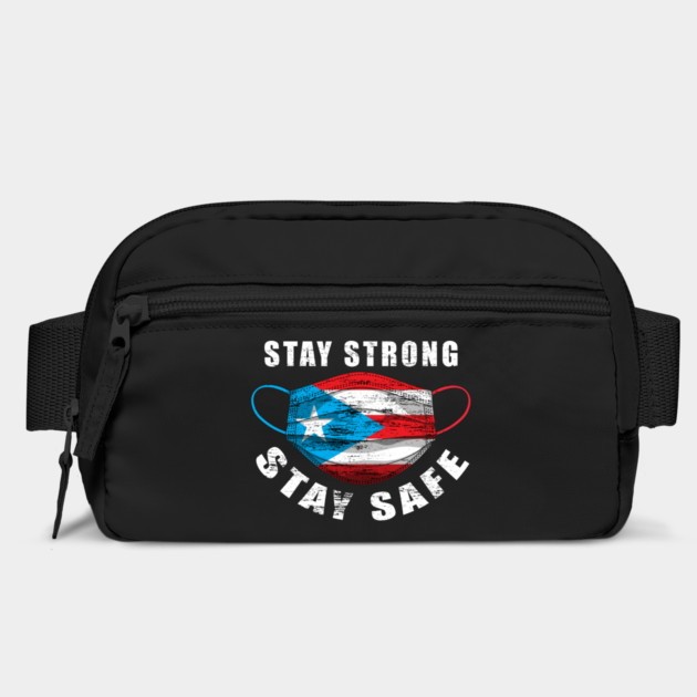 Stay Strong Stay Safe Puerto Rican Flag Mask Solidarity Awareness by creative