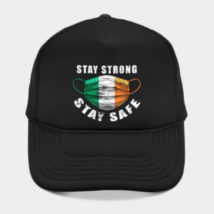 Stay Strong Stay Safe Ireland Flag Mask Solidarity Awareness Hat