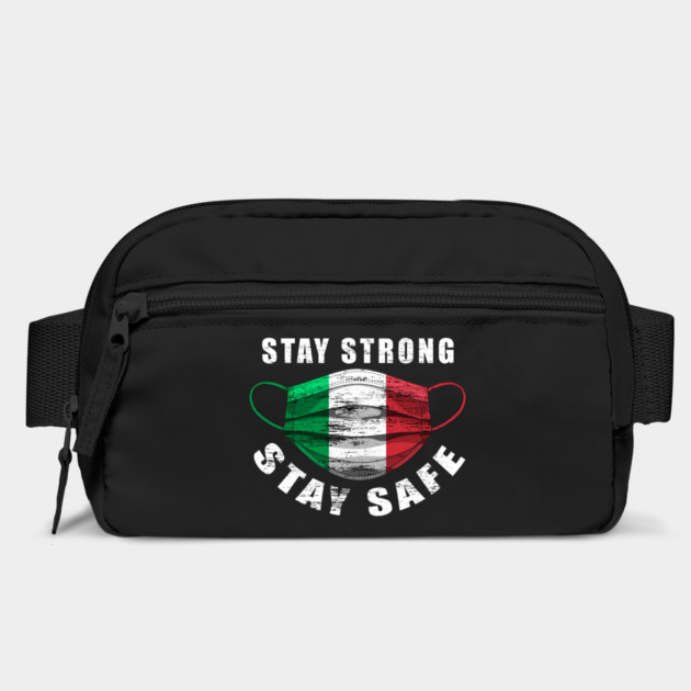 Stay Strong Stay Safe Italian Flag Mask Solidarity Awareness by creative