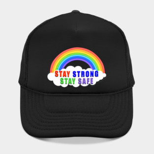 Stay Strong Stay Safe Rainbow Solidarity Awareness Hat