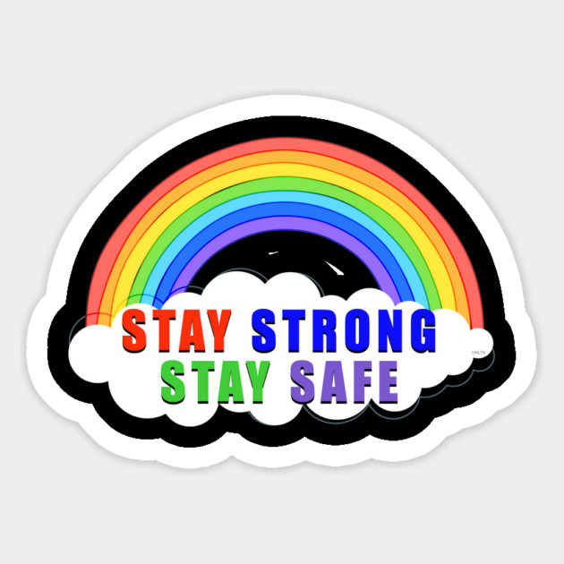 Stay Strong Stay Safe Rainbow Solidarity Awareness Magnet by creative