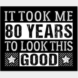 80th Birthday Posters and Art