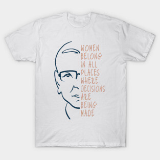 RBG POSTER  Ruth Bader Ginsburg Feminist Notorious RBG Print T-Shirt