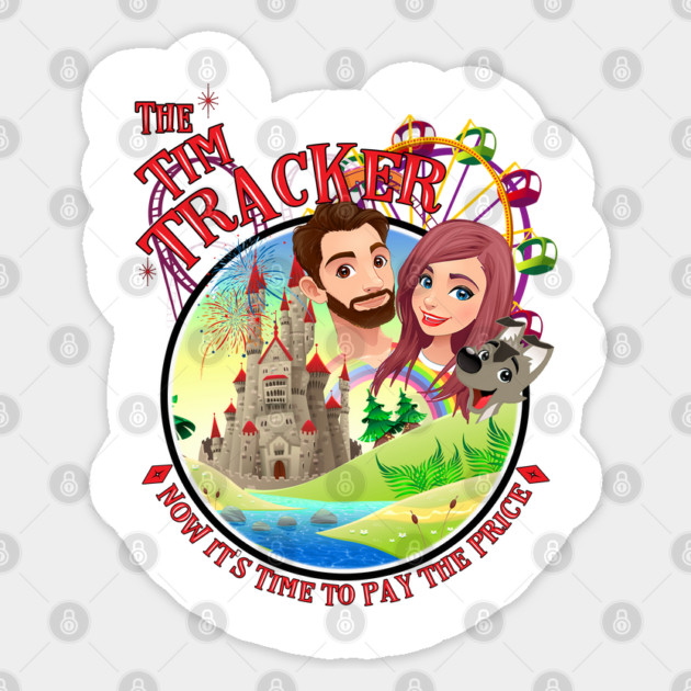 The Tim Tracker Vlog Youtube Orlando Theme Park Sticker by Joaddo