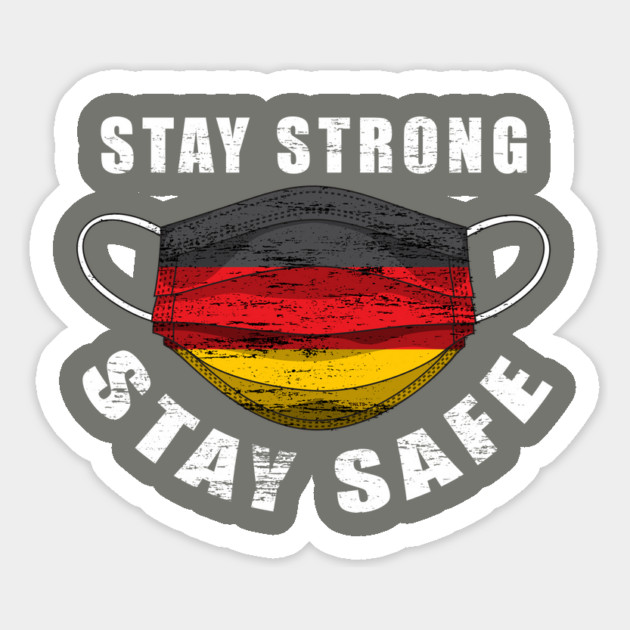 Stay Strong Stay Safe Germany Flag Mask Solidarity Awareness Magnet by creative