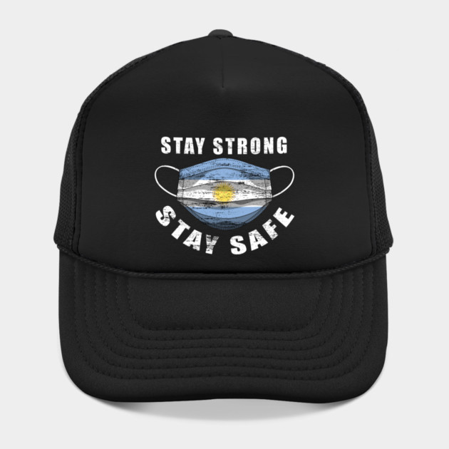 Stay Strong Stay Safe Argentina Flag Mask Solidarity Awareness by creative