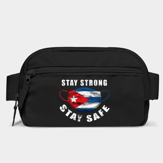Stay Strong Stay Safe Cuba Flag Mask Solidarity Awareness by creative