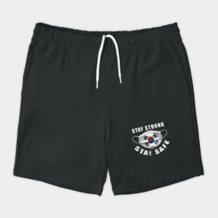 Stay Strong Stay Safe Korean Flag Mask Solidarity Awareness Shorts