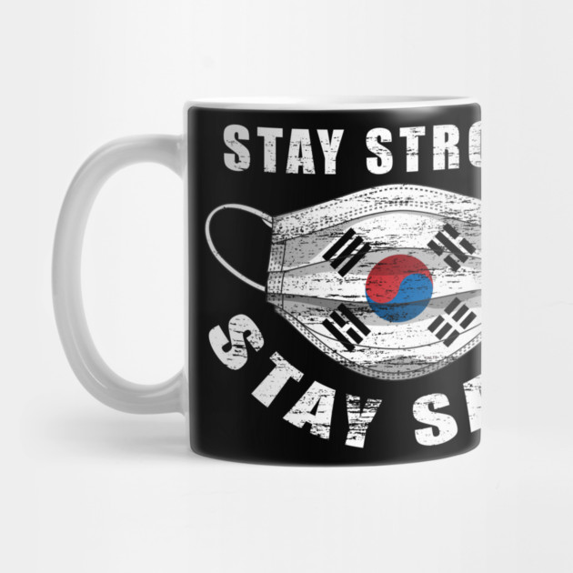 Stay Strong Stay Safe Korean Flag Mask Solidarity Awareness by creative