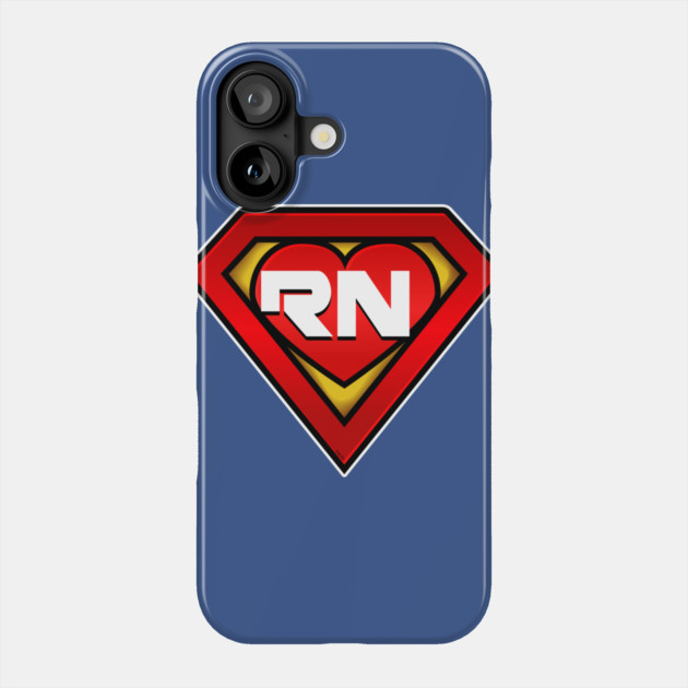 Superhero RN Nurse Coronavirus Hero Phone Case by creative