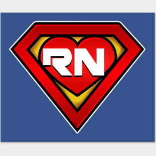 Superhero RN Nurse Coronavirus Hero Posters and Art