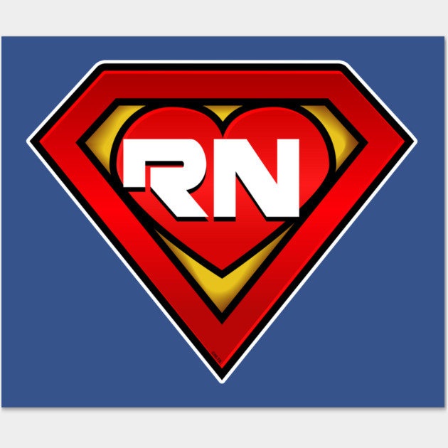 Superhero RN Nurse Coronavirus Hero Wall Art by creative