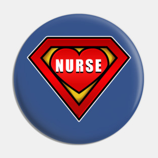 Superhero Nurse Coronavirus Hero Pin