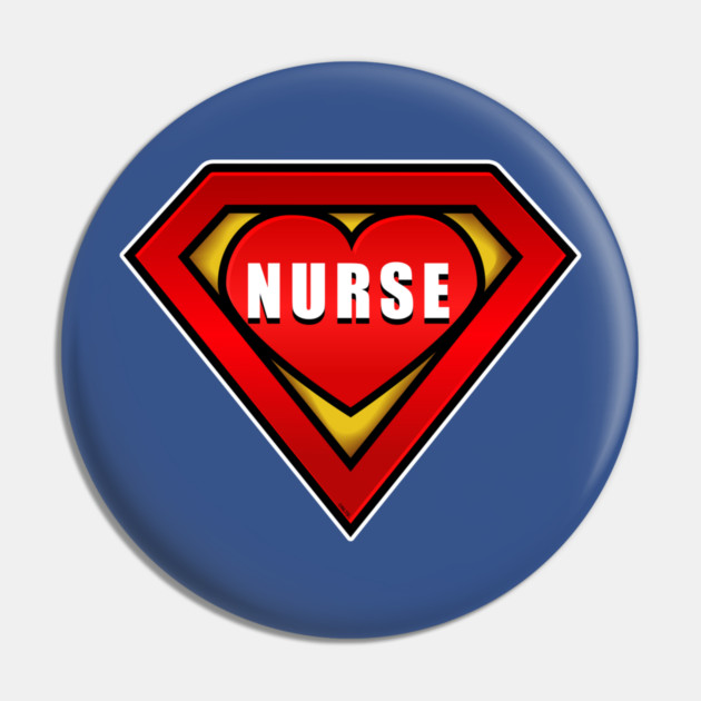 Superhero Nurse Coronavirus Hero Pin by creative