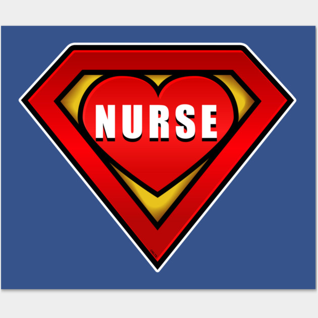 Superhero Nurse Coronavirus Hero Wall Art by creative
