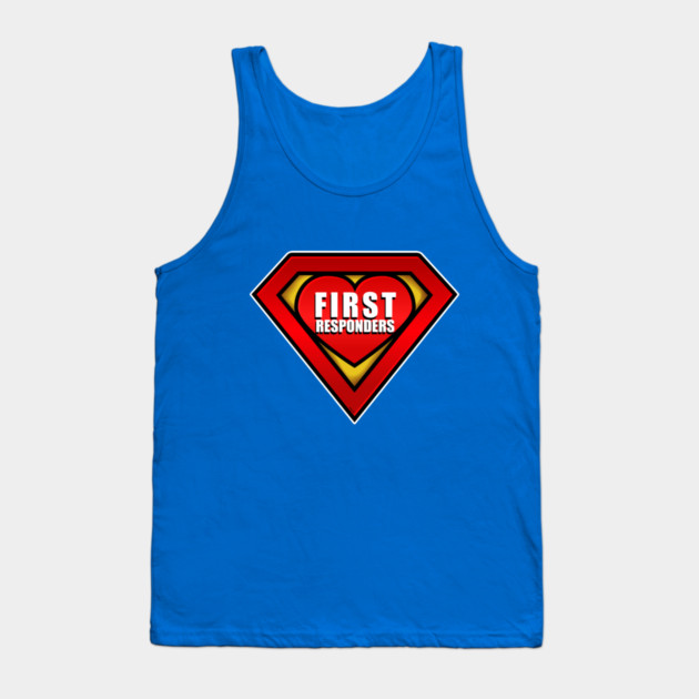 Superhero First Responder Coronavirus Hero Tank Top by creative