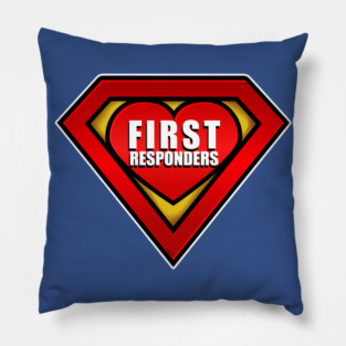 Superhero First Responder Coronavirus Hero Pillow