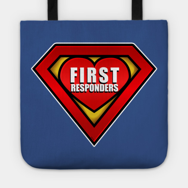Superhero First Responder Coronavirus Hero Tote by creative