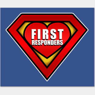 Superhero First Responder Coronavirus Hero Posters and Art