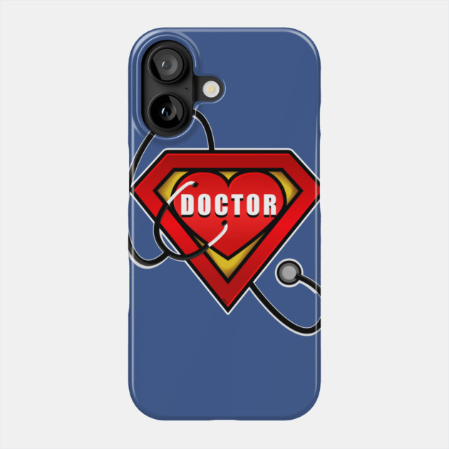 Superhero Doctor Coronavirus Hero Phone Case by creative