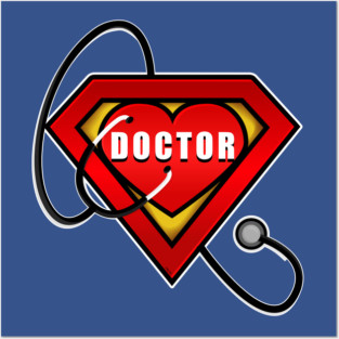 Superhero Doctor Coronavirus Hero Posters and Art