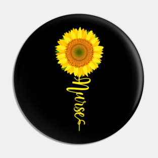 Nurse Scrip Sunflower Pin