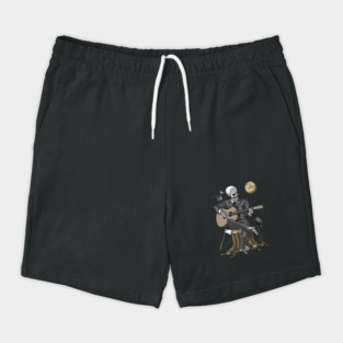 Skeleton Guitar Player Shorts