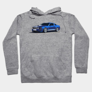 Ford Mustang GT - stylized color Hoodie