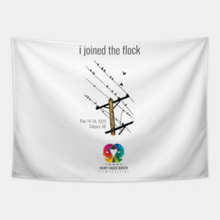 Powerline Birds Tapestry