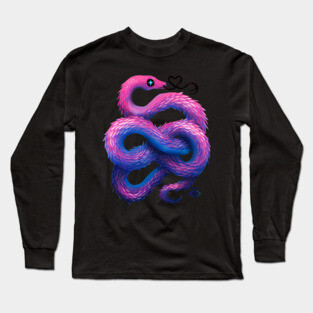 Cotton Candy Snake Long Sleeve T-Shirt