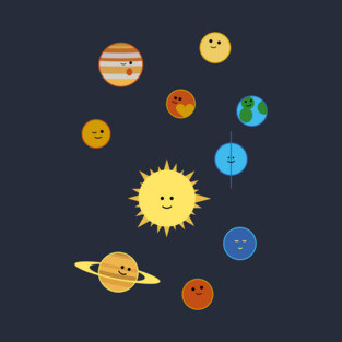 Cute planets (incl Pluto!) T-Shirt