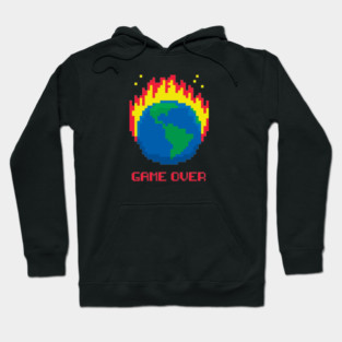 Game Over - Earth on Fire Hoodie