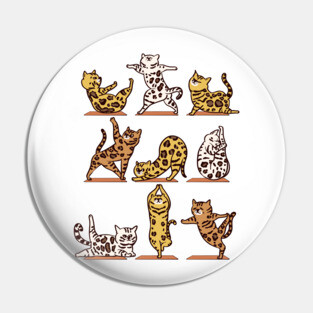 Bengal Cat Yoga Pin