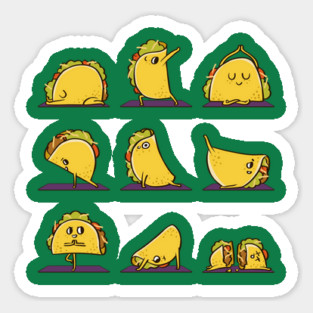 Taco Yoga Sticker