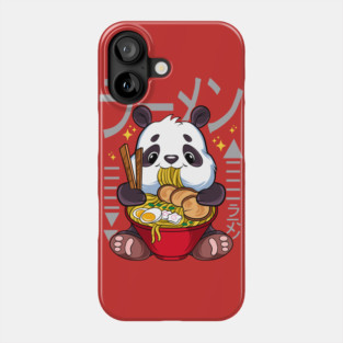 Ramen Panda Cute Kawaii Panda Eating Ramen Phone Case
