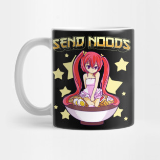 Send Noods Cute Anime Girl inside a Ramen Bowl Mug