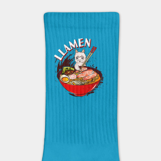 Ramen Bowl & Llama with Chopsticks by creative