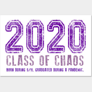 2020 Class of Chaos Grunge Purple Posters and Art