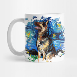 German Shepherd Night 2 (version 3) Mug