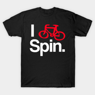 I Spin Bike Cycling-Biking Workout Design T-Shirt