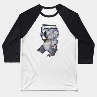 Boombox Koala Baseball T-Shirt