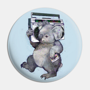Boombox Koala Pin