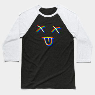 Glitch Face Baseball T-Shirt
