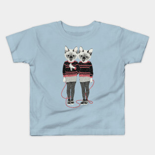 Siamese Twins Kids T-Shirt