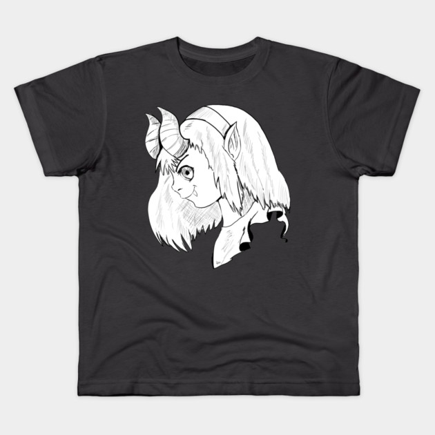 DEMON GIRL Kids T-Shirt by droidmonkey