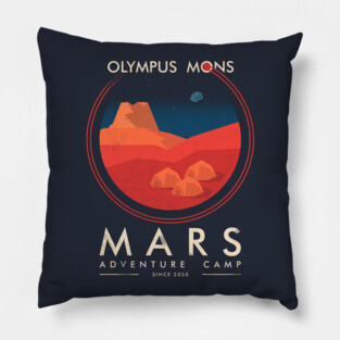 Mars adventure camp Pillow