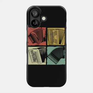 Vintage accordion design Phone Case