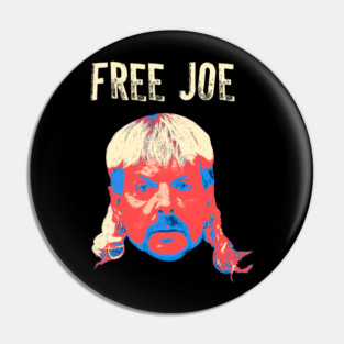 Free Joe Exotic Tiger King Pop Art Pin