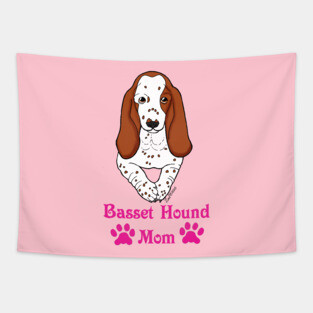 Basset Hound Mom Tapestry